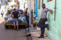 Men relaxing in the shade, Havana, Cuba 2013 Men relaxing in the shade, Havana, Cuba 2013